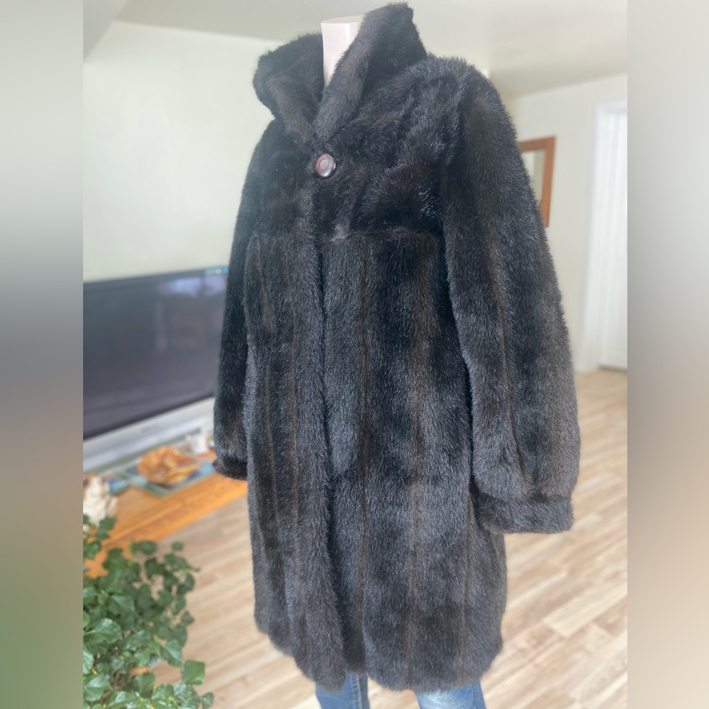 Prince Black Faux Fur Garment